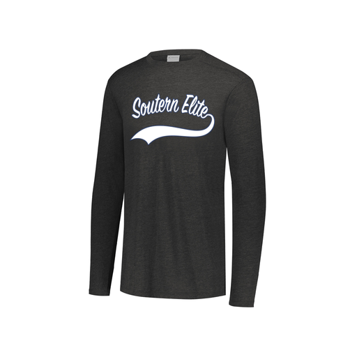 [FTLCUBBK-YS-LOGO3] Decker Youth Tri-Blend T-Shirt - Long Sleeve (Youth S, Black, Logo 3)